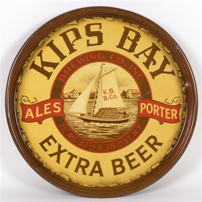 Kips Bay Brewing Sailboat Beer Tray
